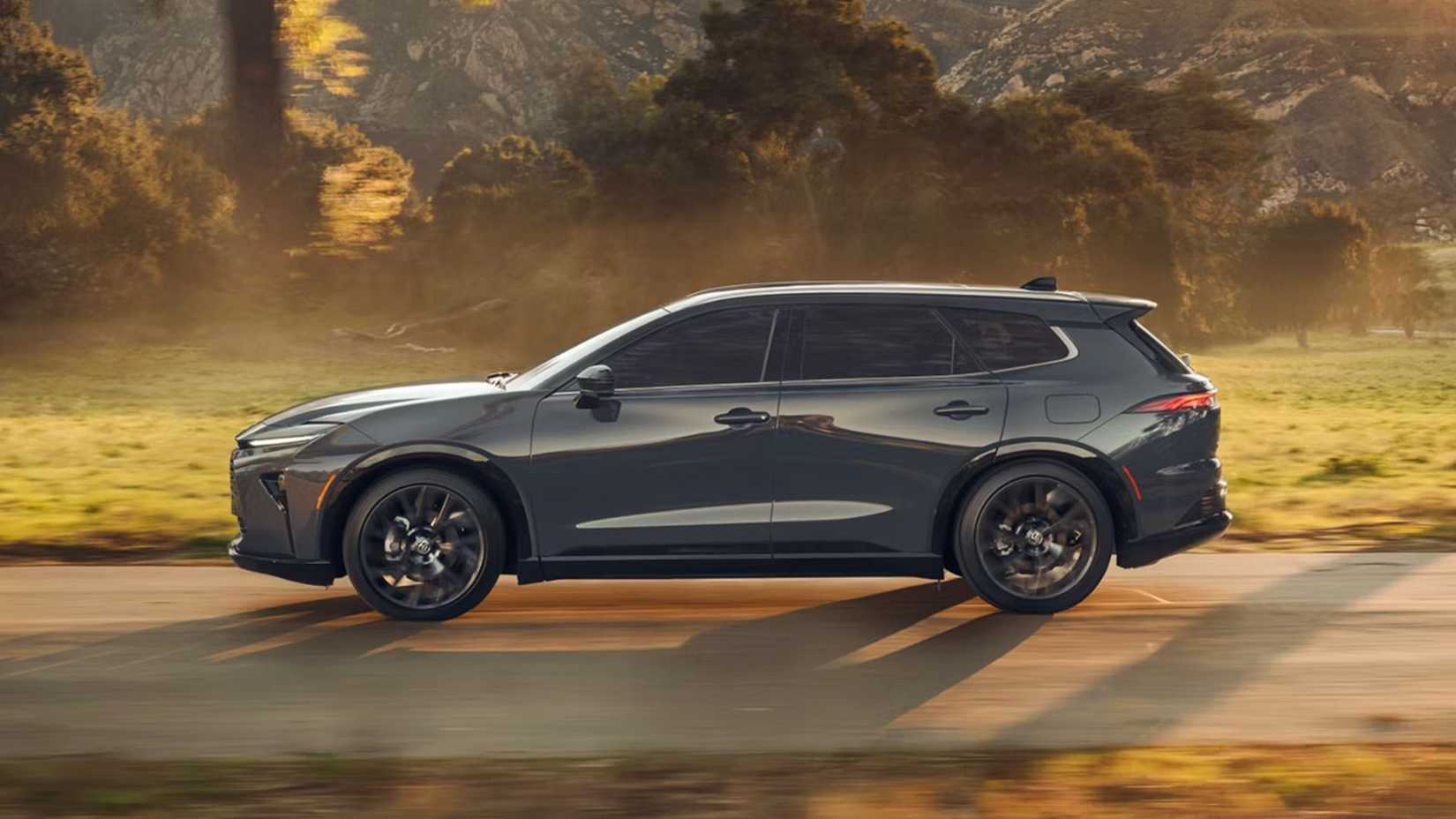 2026 Toyota Crown Signia side shot driving in rural environment