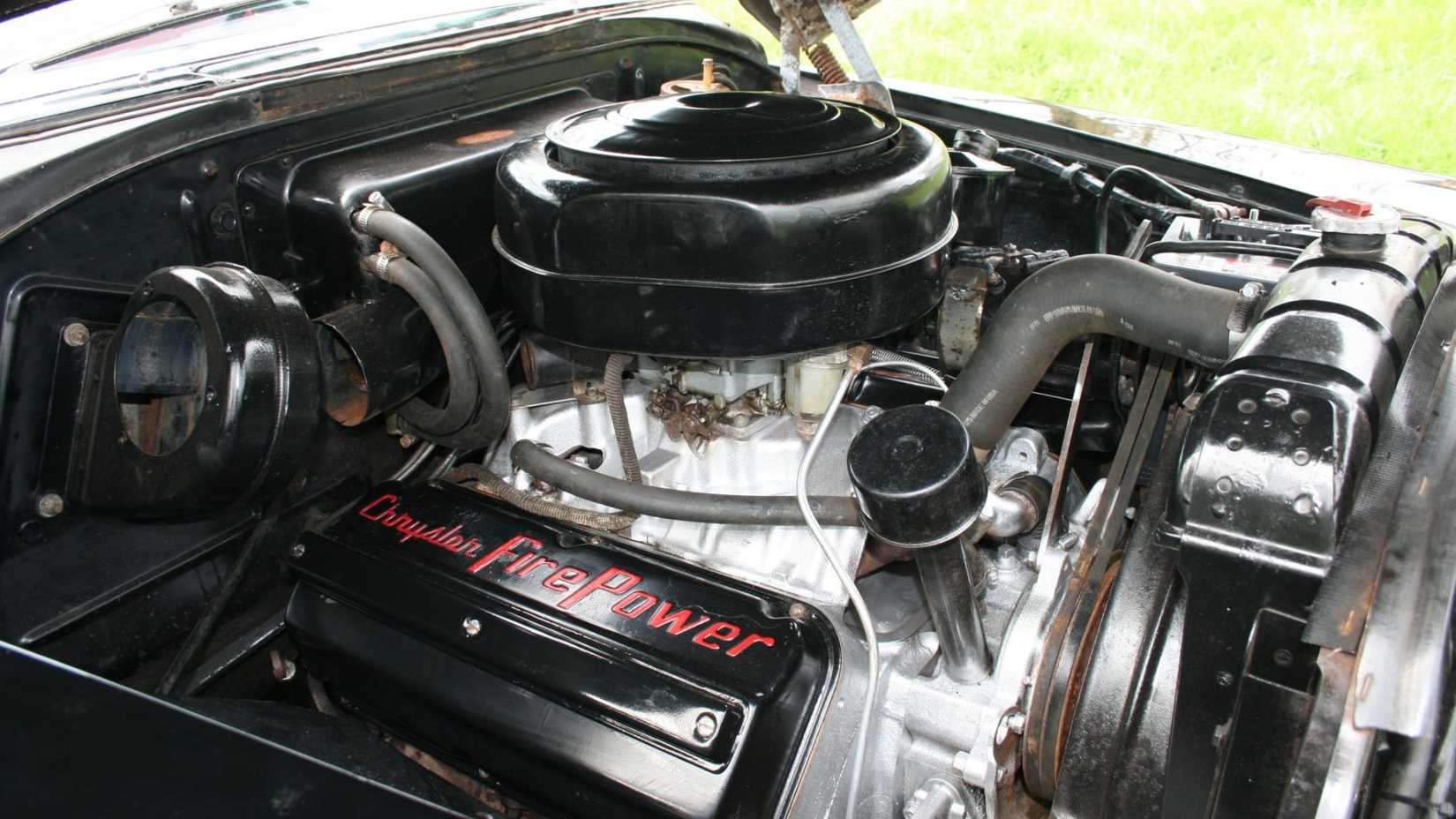 1954 Chrysler New Yorker Convertible engine bay