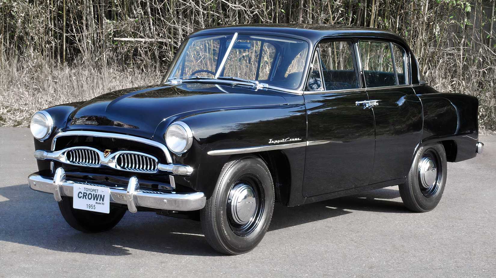 black 1955 Toyota Crown