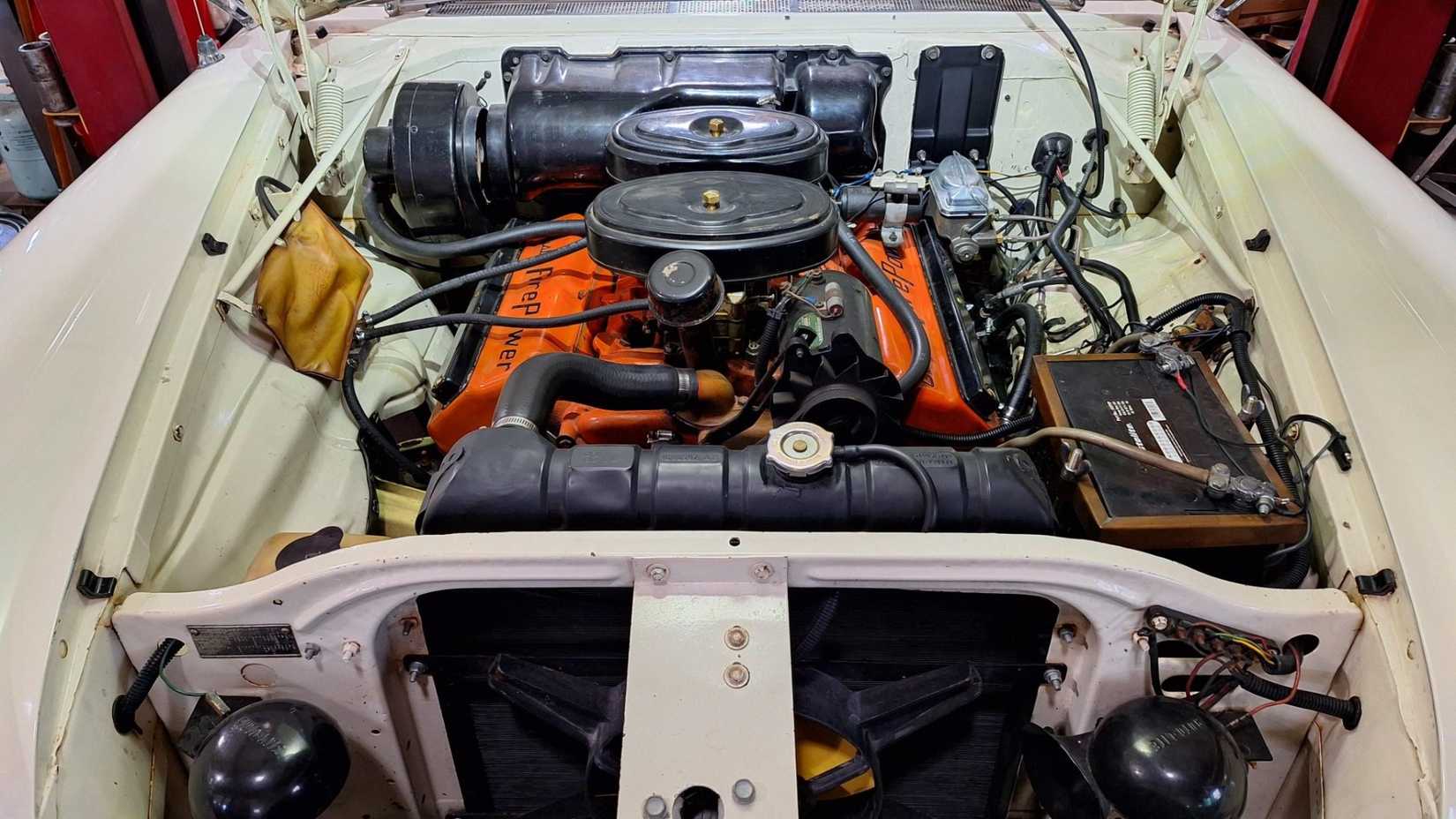 1958 Chrysler 300D Hardtop engine bay