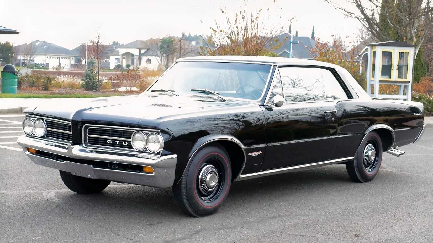 Vista frontal 3/4 do Pontiac Tempest GTO 1964
