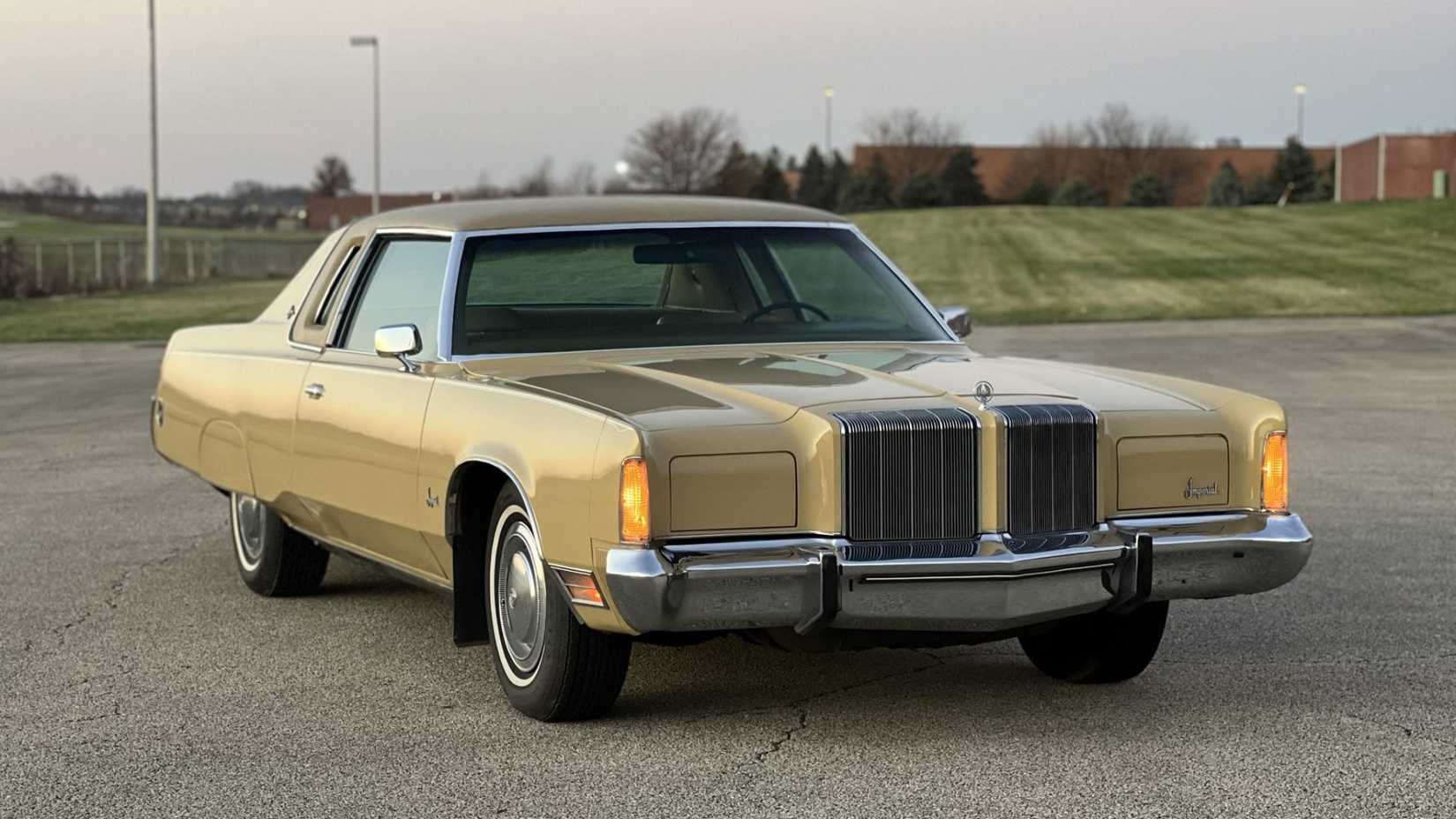 1974 Imperial LeBaron Crown Coupe front third quarter view