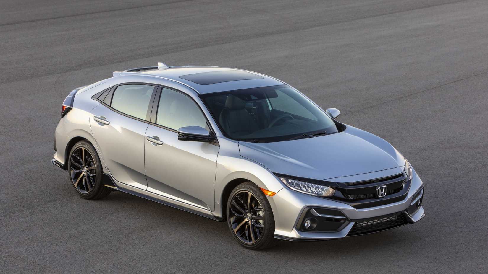 2021 Honda Civic Hatchback Sport Touring front-quarter