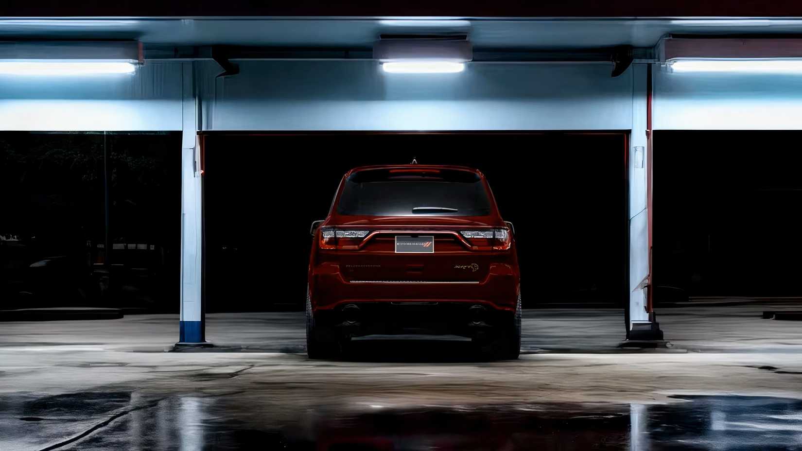 Visão traseira do Dodge Durango SRT Hellcat 2026