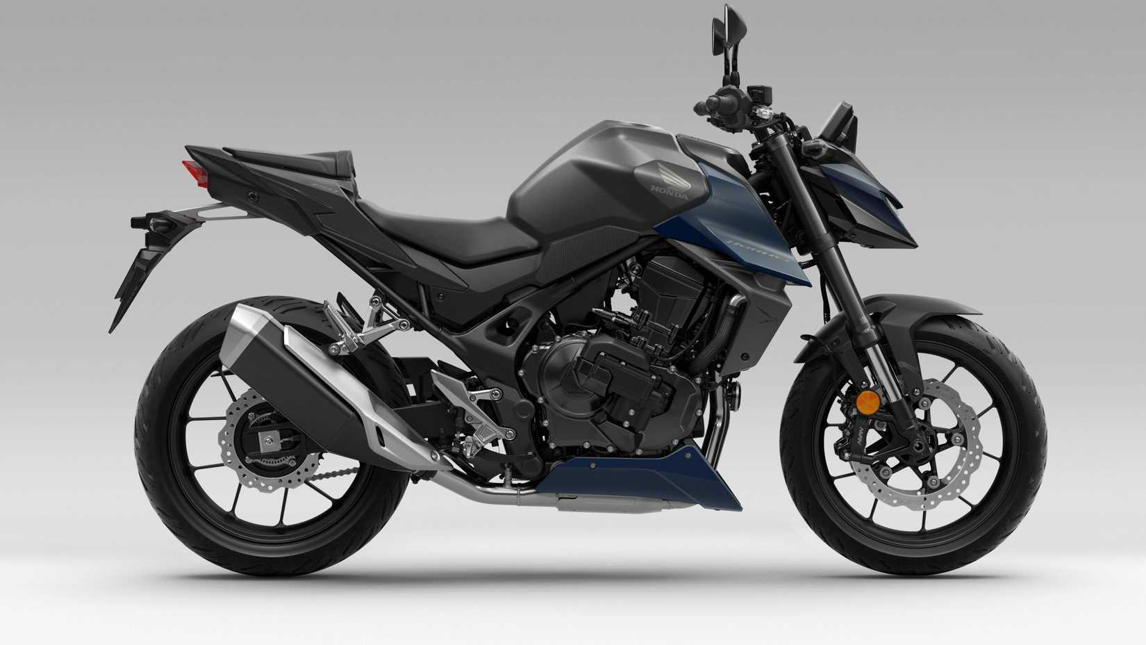 Vista lateral do estúdio Honda CB750 Hornet 2026