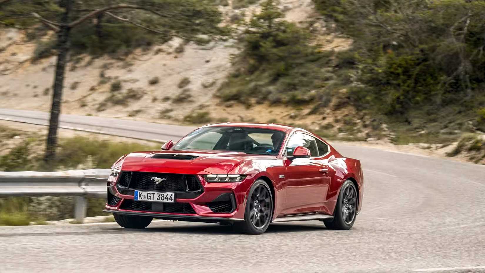 2026 Ford Mustang GT front 3/4 action
