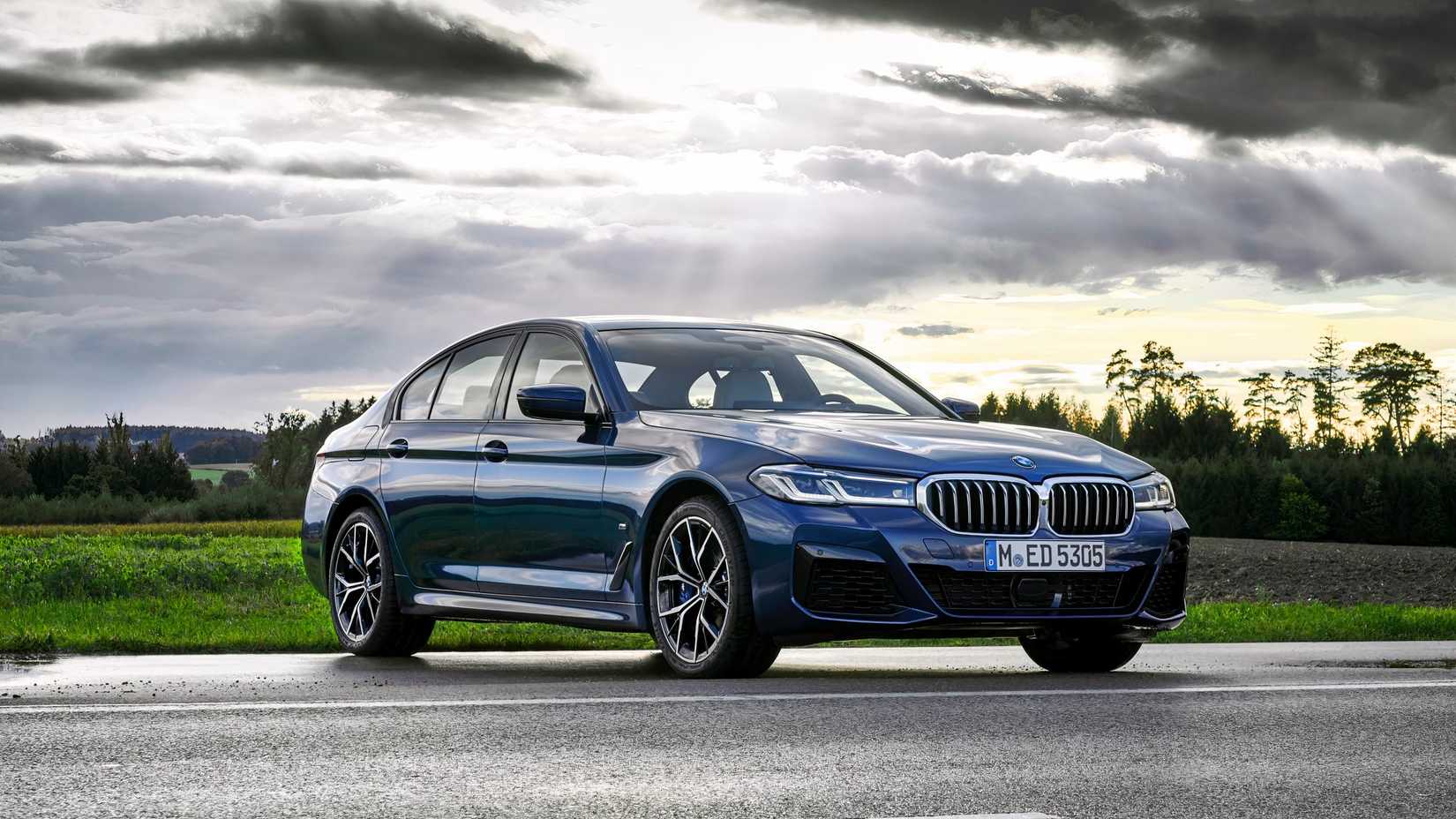 2021 BMW 5 series in blue 