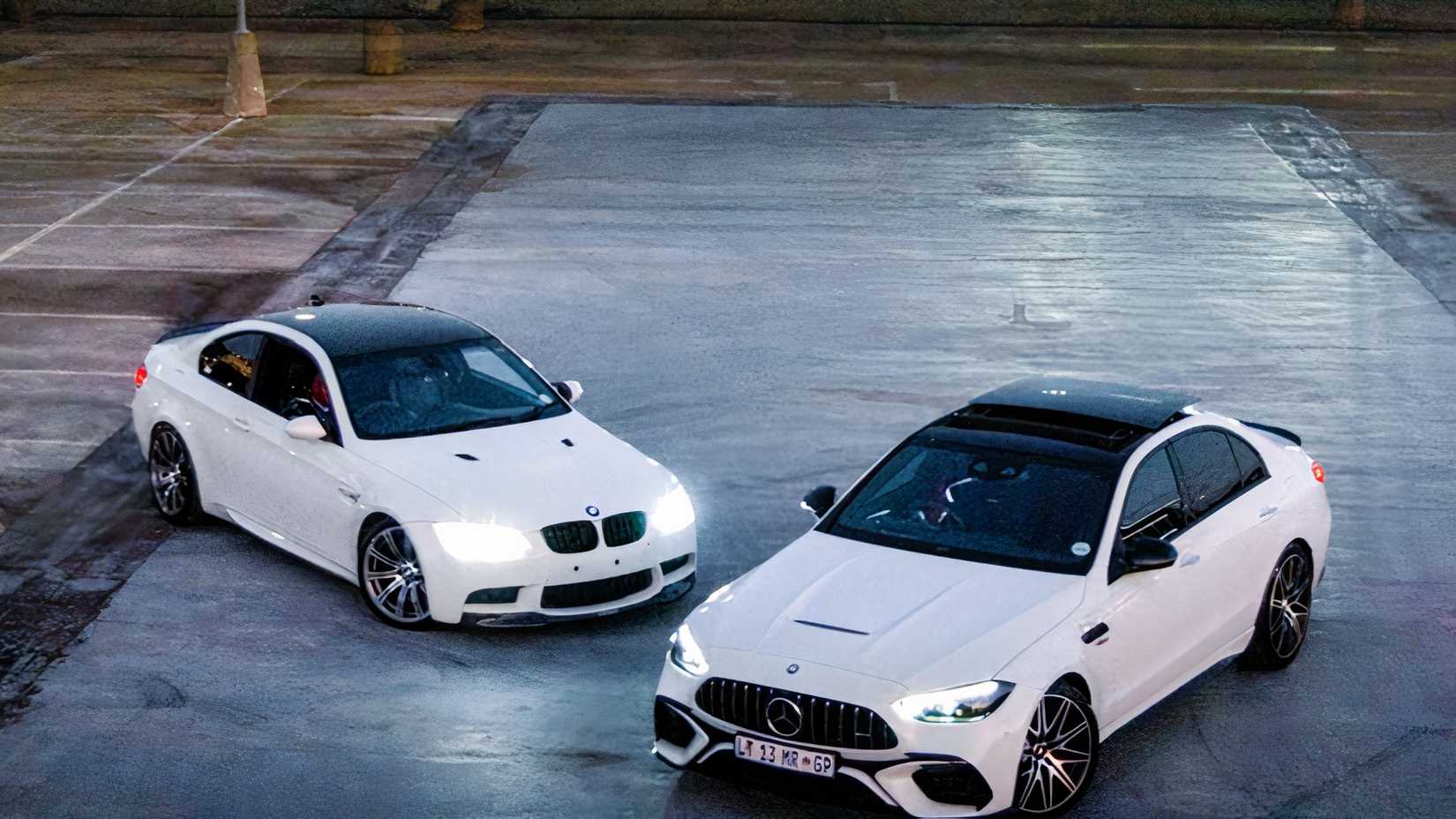 BMW M3 E92 e Mercedes-Benz C63 SE Performance lado a lado
