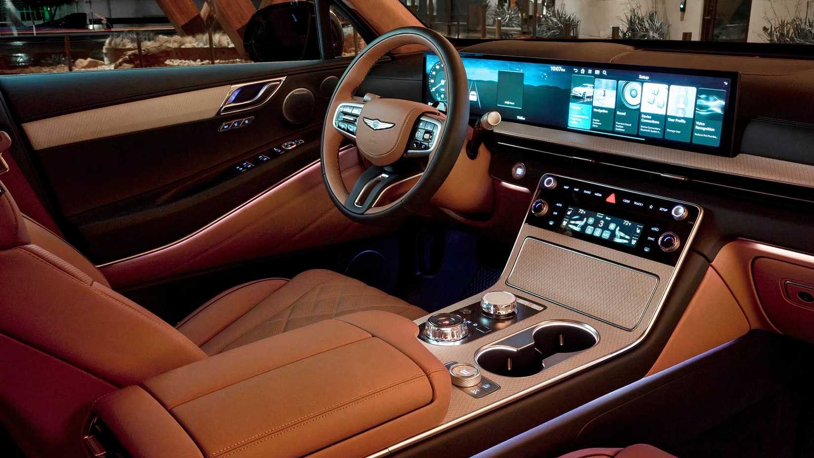 interior do genesis gv80