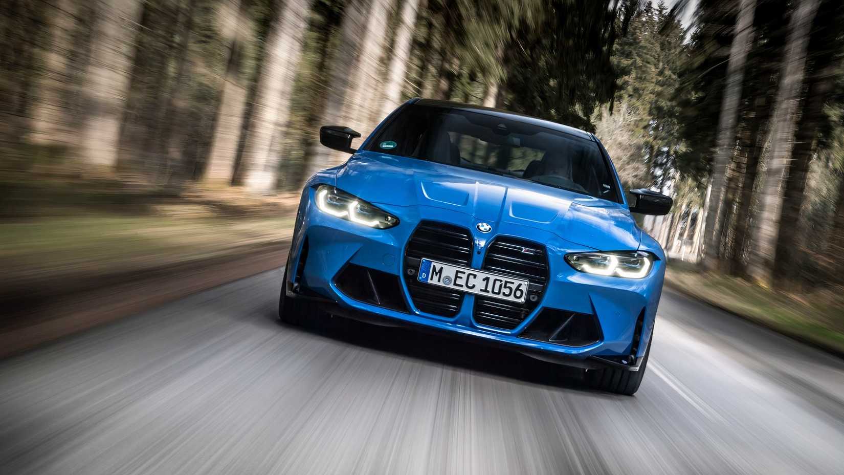 G82 BMW M4 Competition Coupe front dynamic driving shot