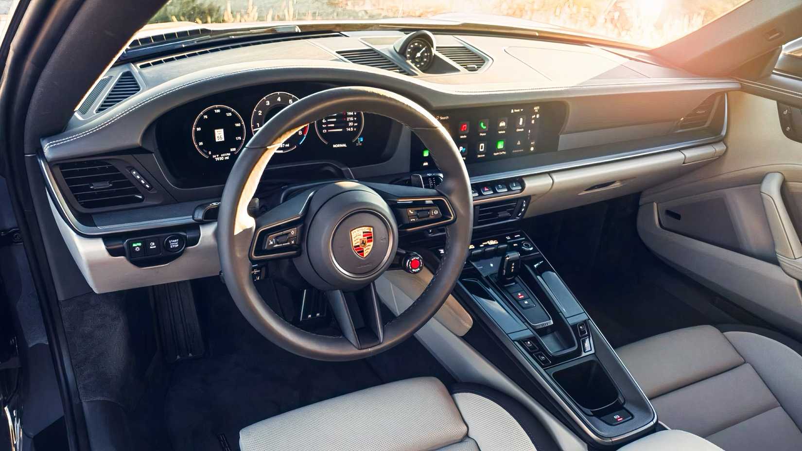 Porsche 911 Carrera interior showing cockpit