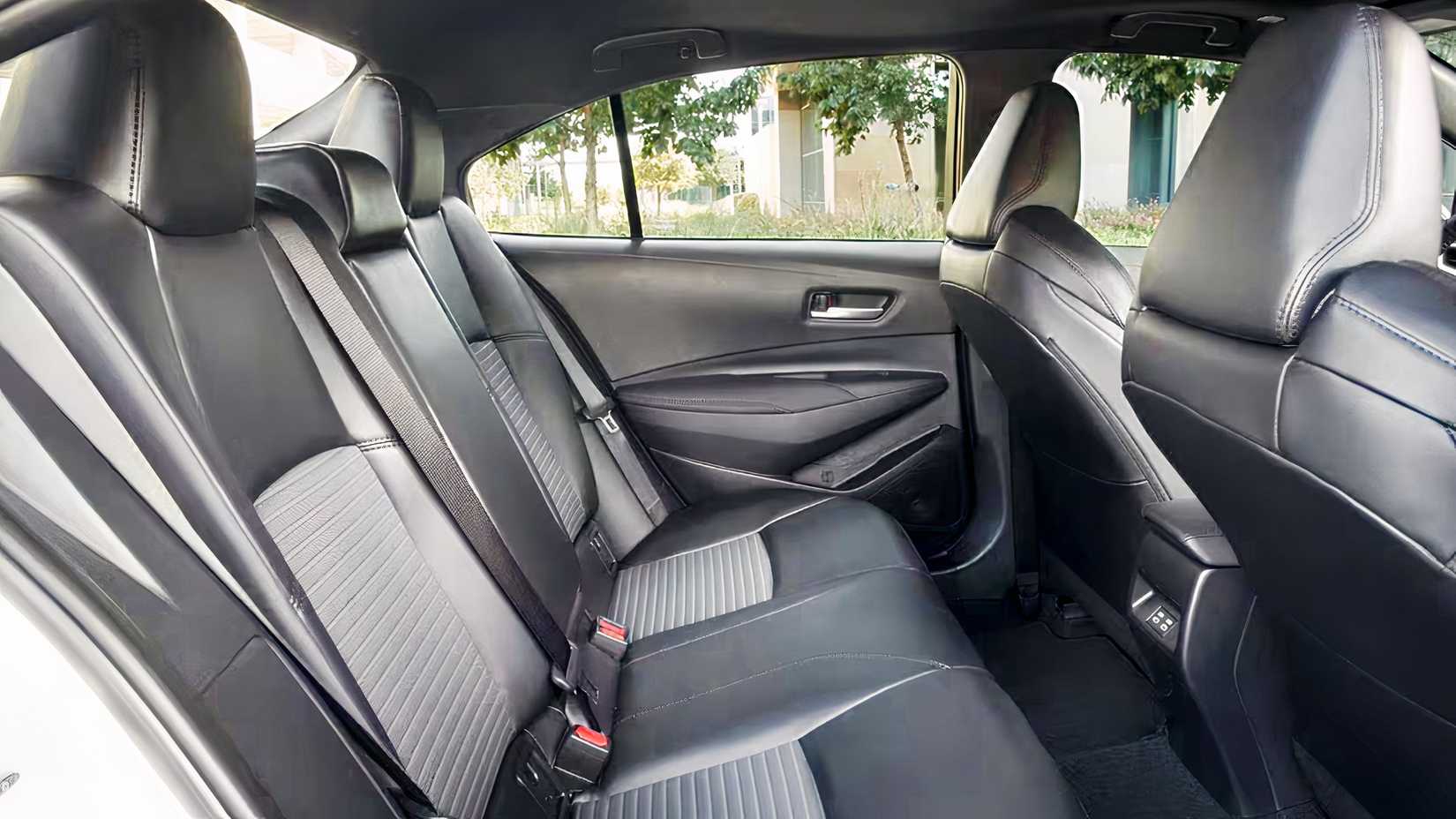 2026 Toyota Corolla XSE interior showing rear seats