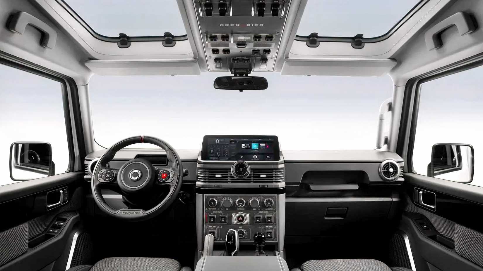 Ineos Grenadier interior showing cockpit