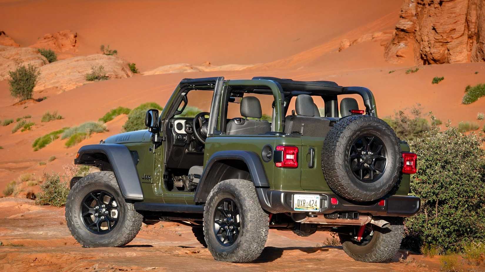 Jeep Wrangler Willys JL traseira 3/4 vista