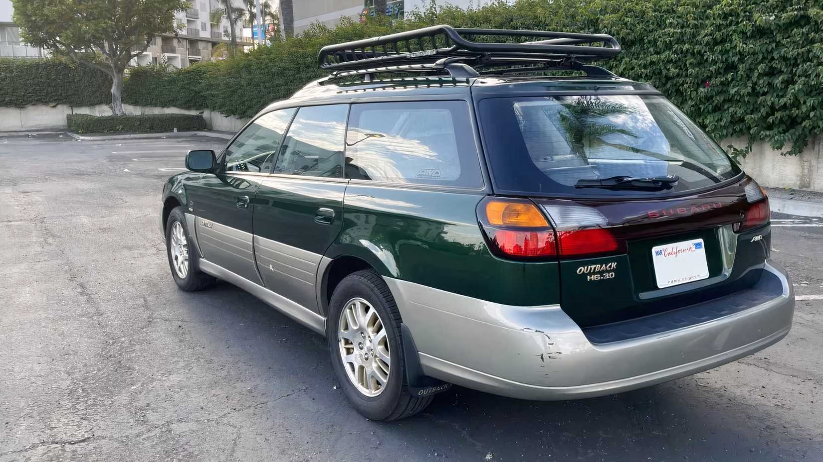 2002 Subaru Outback LLBean Edition rear 3/4 shot