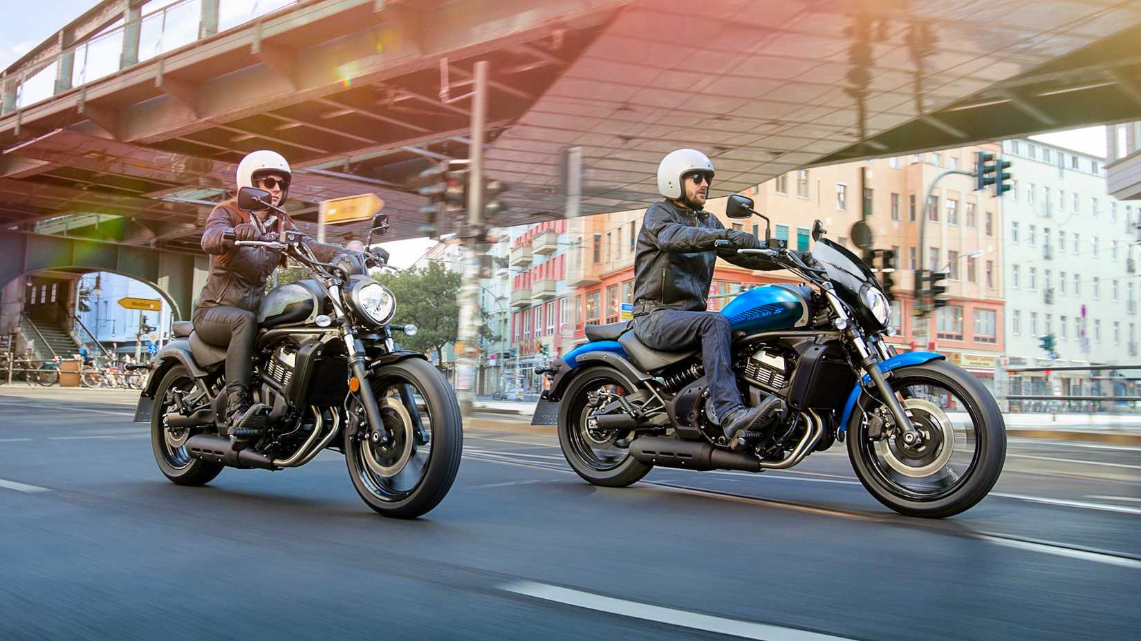 Riders on 2026 Kawasaki Vulcan S motorcycles 