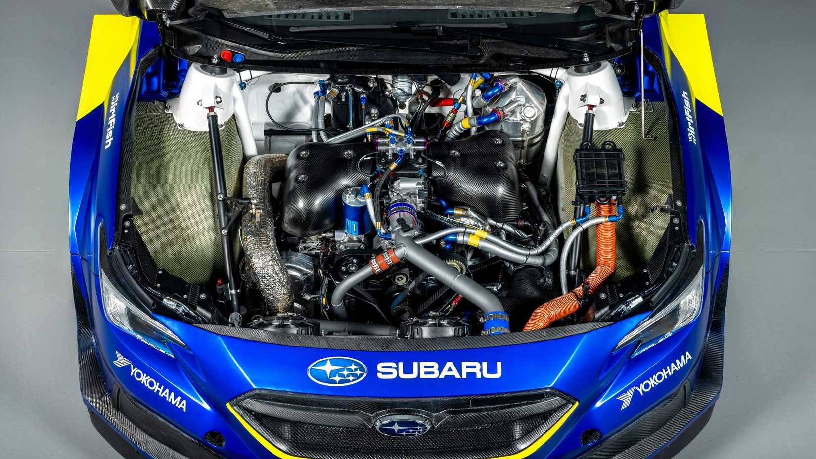 Subaru Racing Boxer Engine Top View