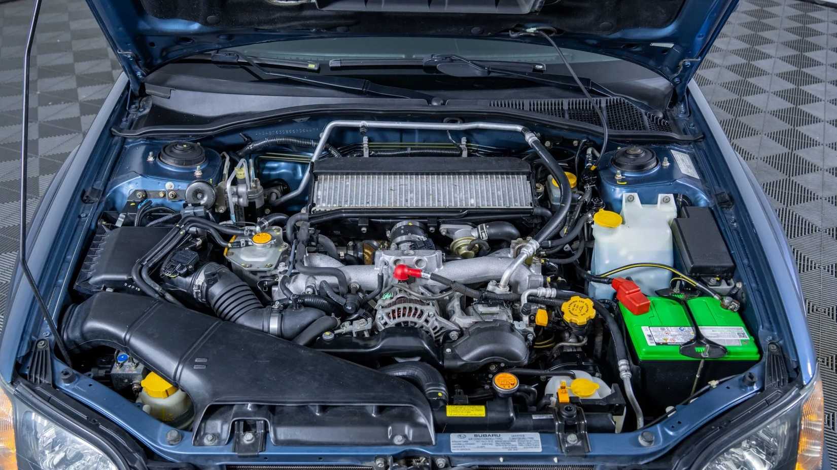 2005 Subaru Baja Turbo engine bay