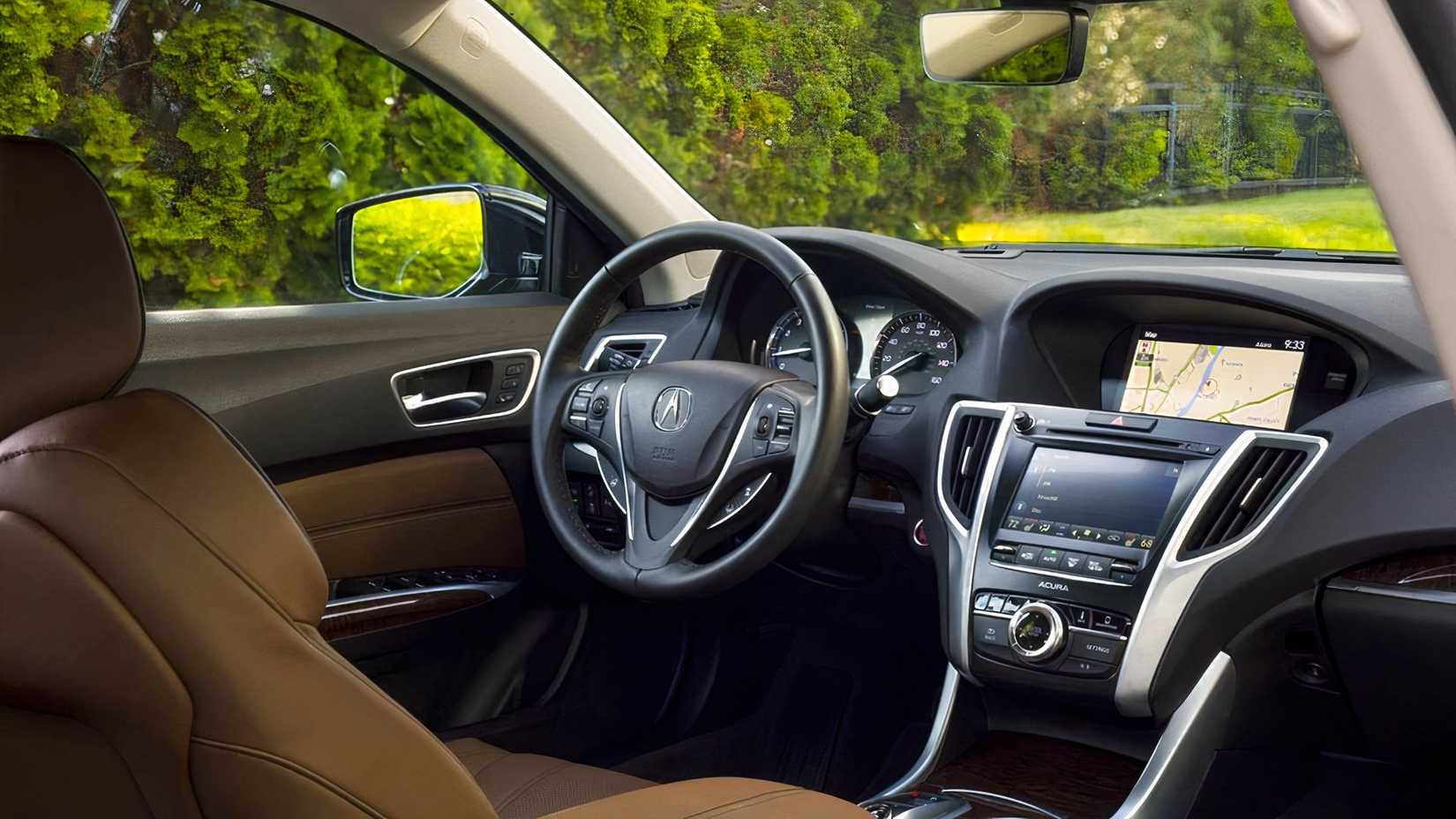 Vista interna do Acura TLX 2018