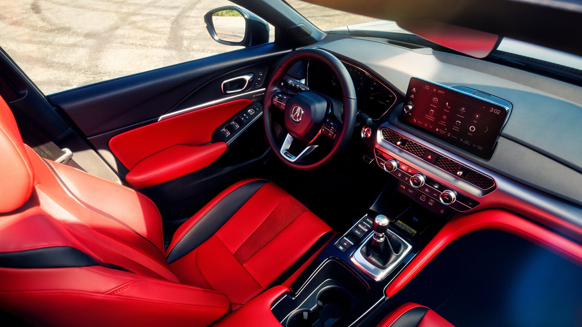 Foto do interior do Acura Integra A-Spec 2026