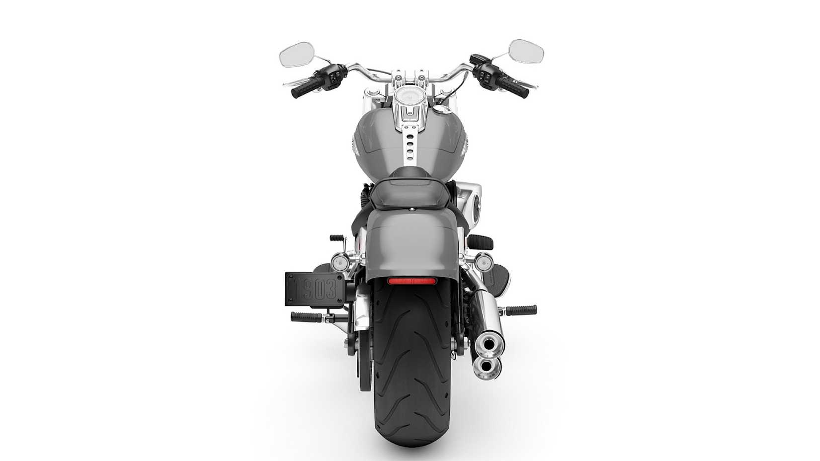 2026 Harley-Davidson Fat Boy Studio Shot Rear View