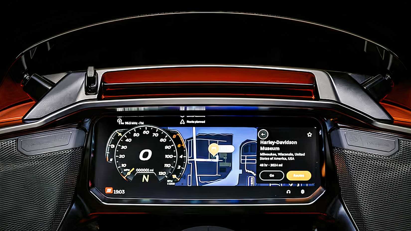 Painel de instrumentos Harley-Davidson Street Glide 2026