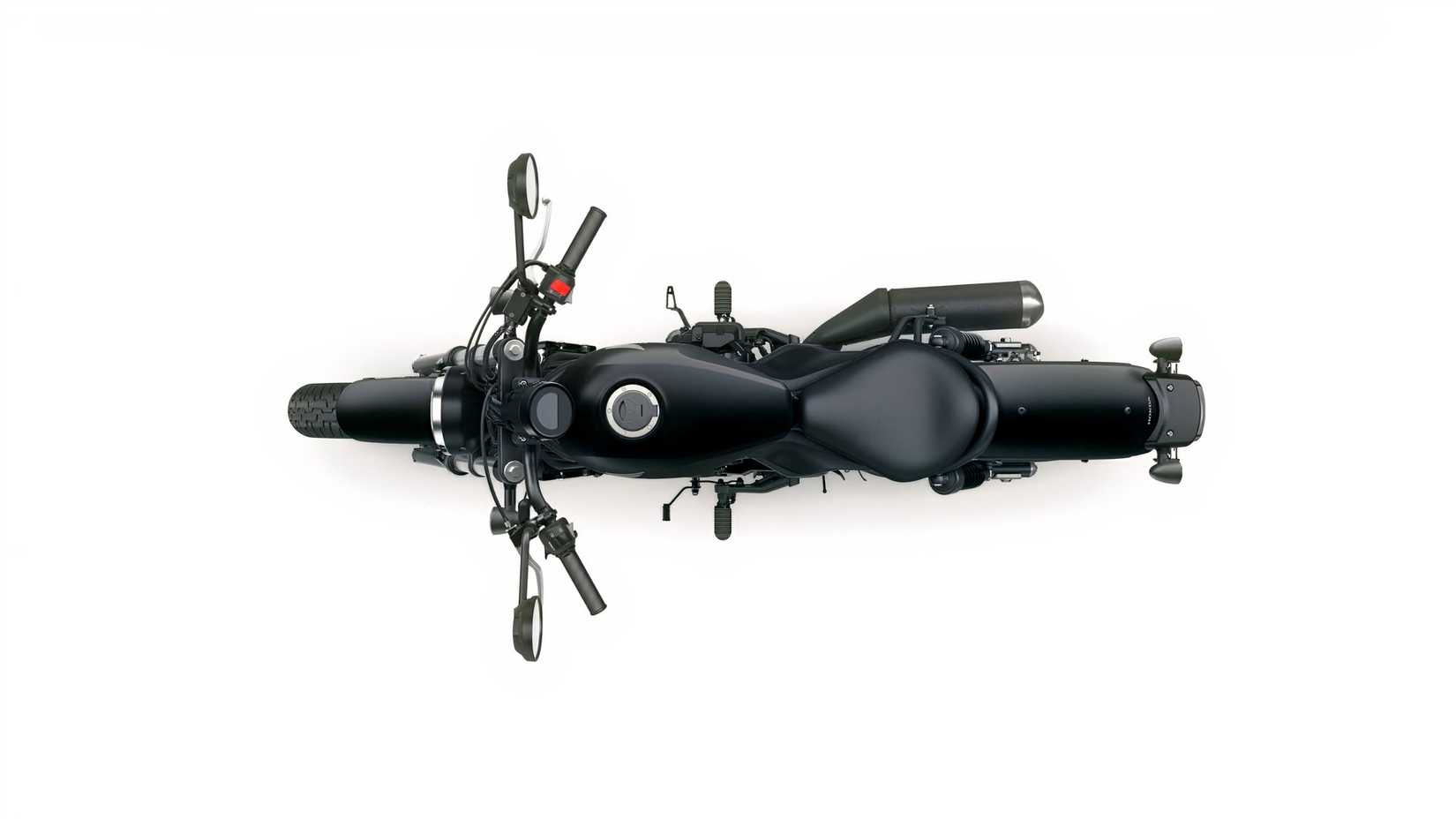 Vista superior da Honda Rebel 300 E-Clutch 2026