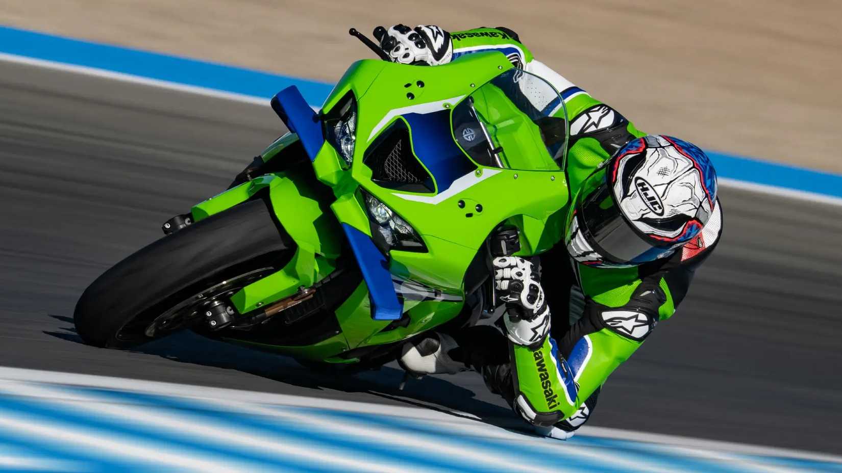 2026 Kawasaki Ninja ZX-10R cotovelo para baixo