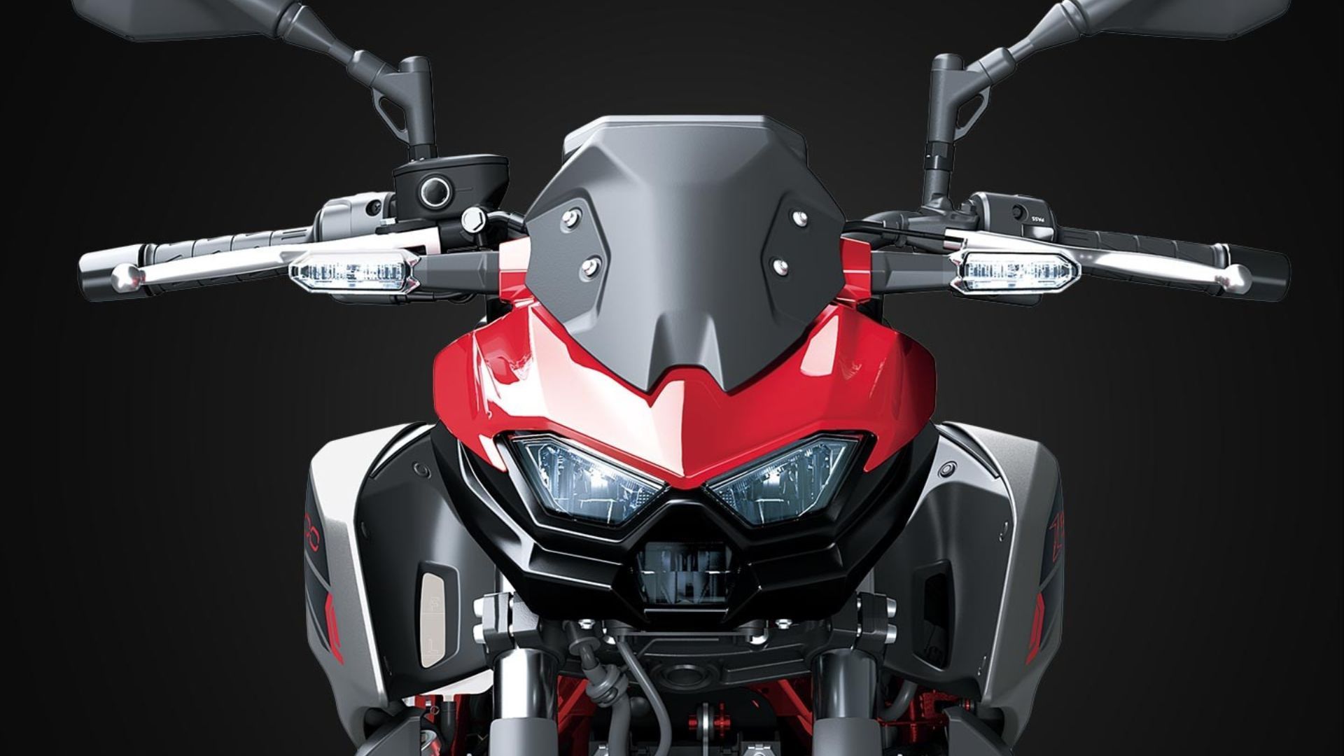 Close, imagem frontal do farol Z500