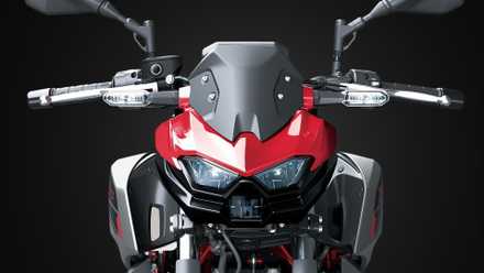 Close, imagem frontal do farol Z500