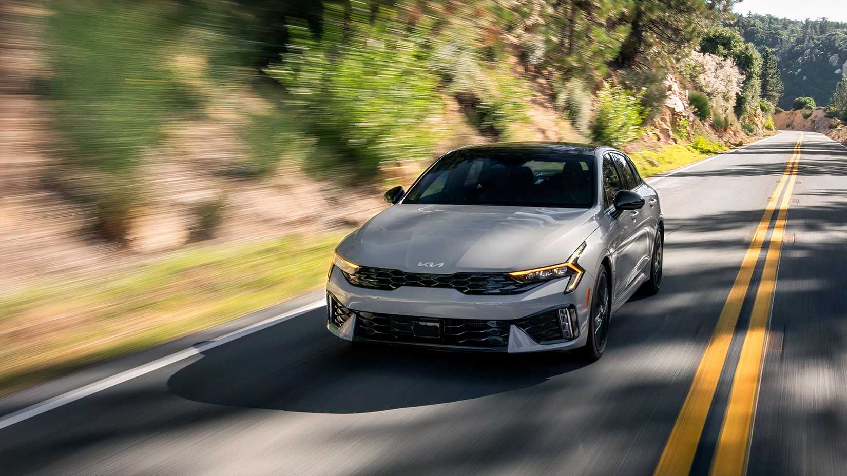 2026 Kia K5 front driving view
