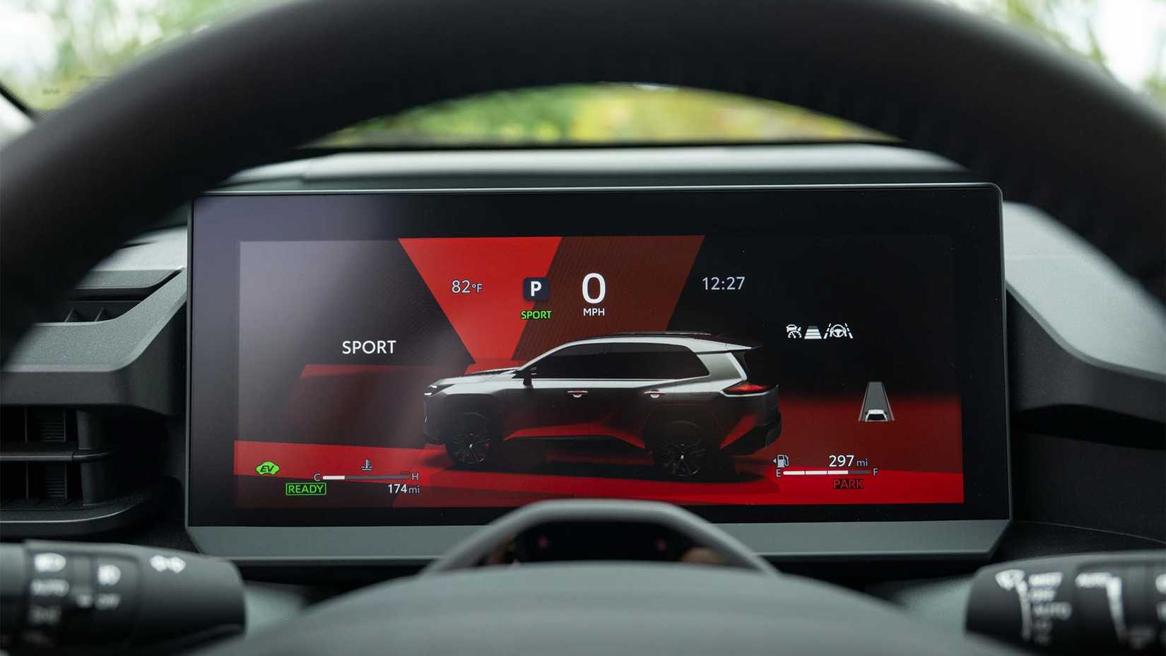 Os medidores digitais de 12,3 polegadas do Toyota RAV4 2026