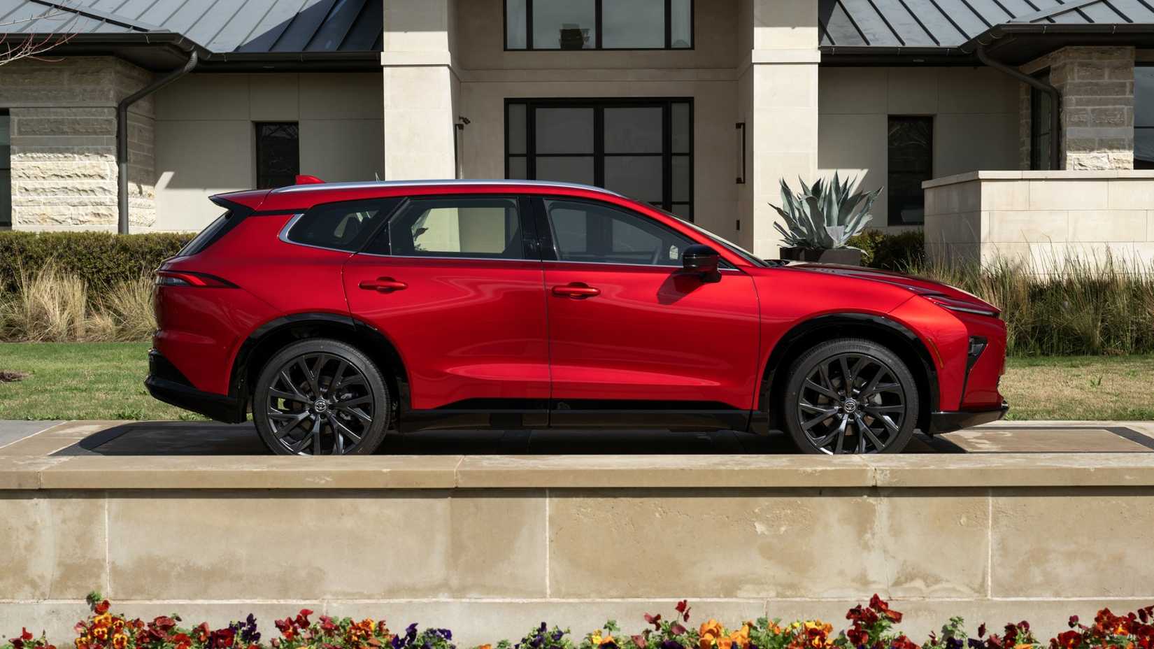 2026 Toyota Crown Signia in red side profile view