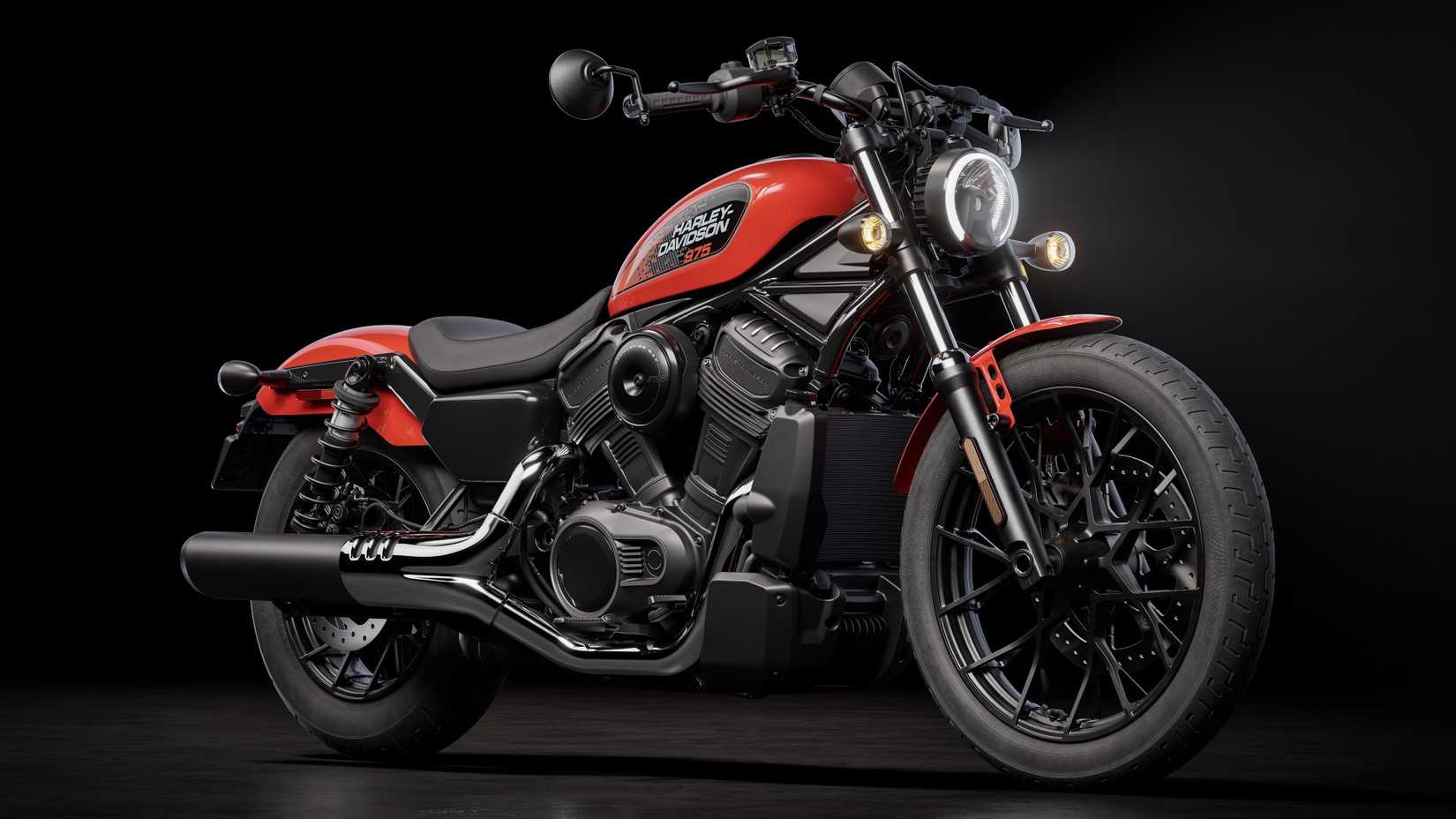 Vista frontal do terceiro trimestre da nova cor da Harley-Davidson Nightster 2026