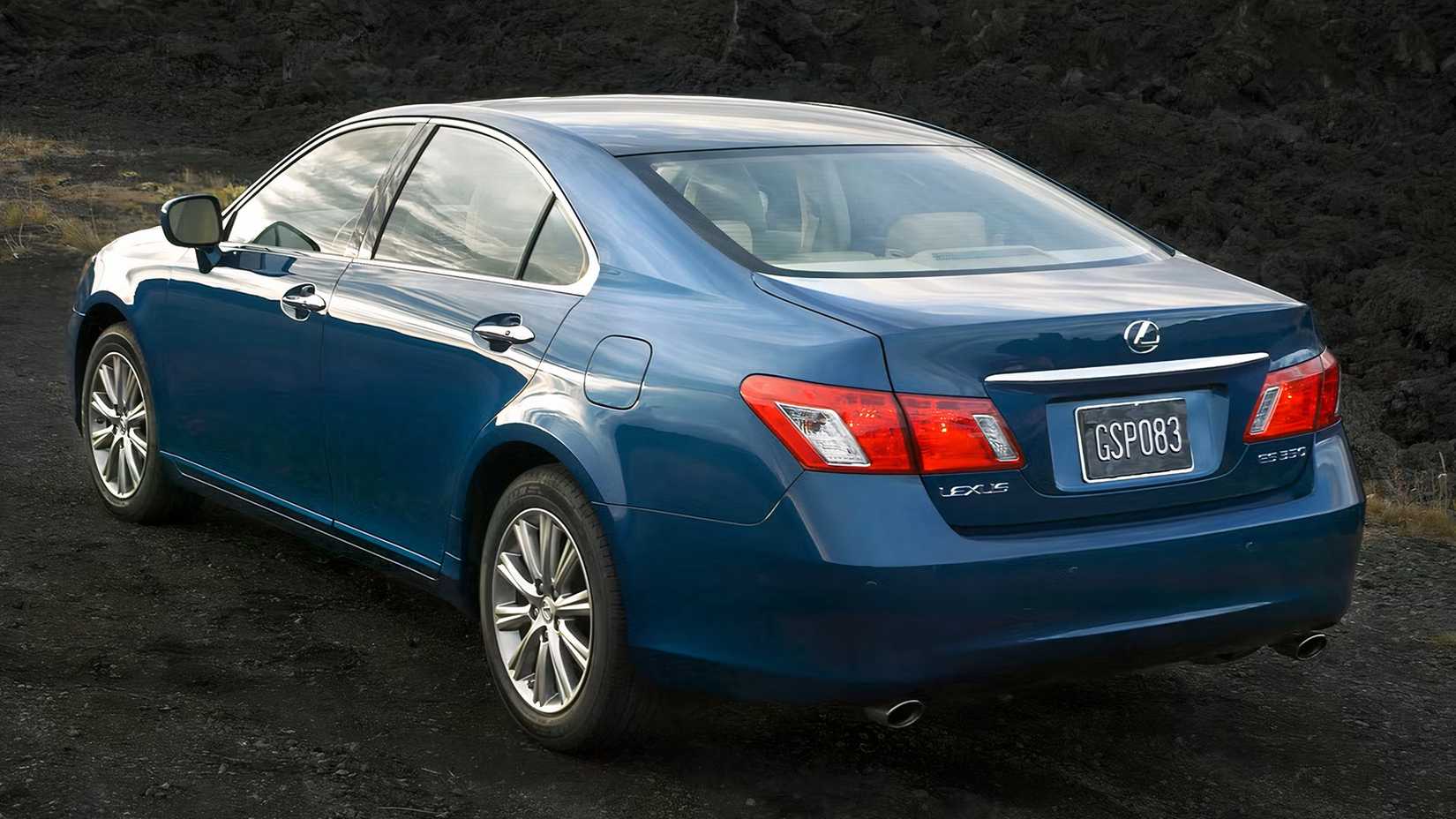 blue 2009 Lexus ES 350 rear