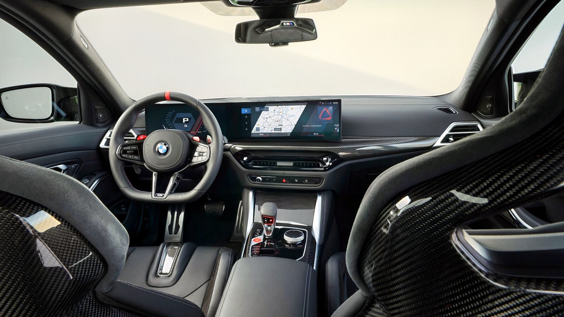 BMW M3 G80 interior view showing dash