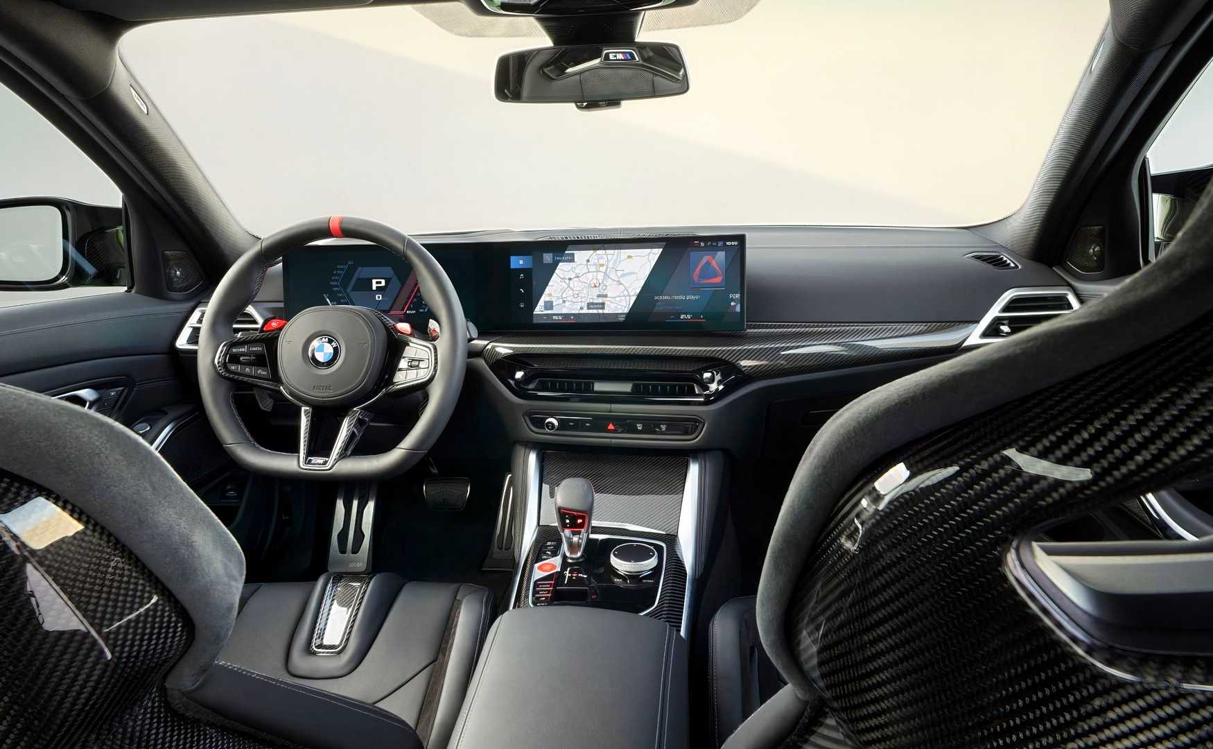 BMW M3 G80 interior view showing dash