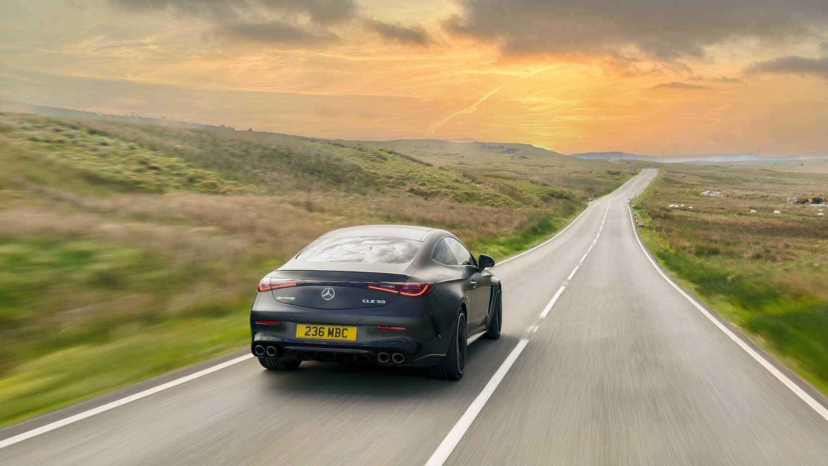 2026 CLE53 AMG Matte Black in rear-end