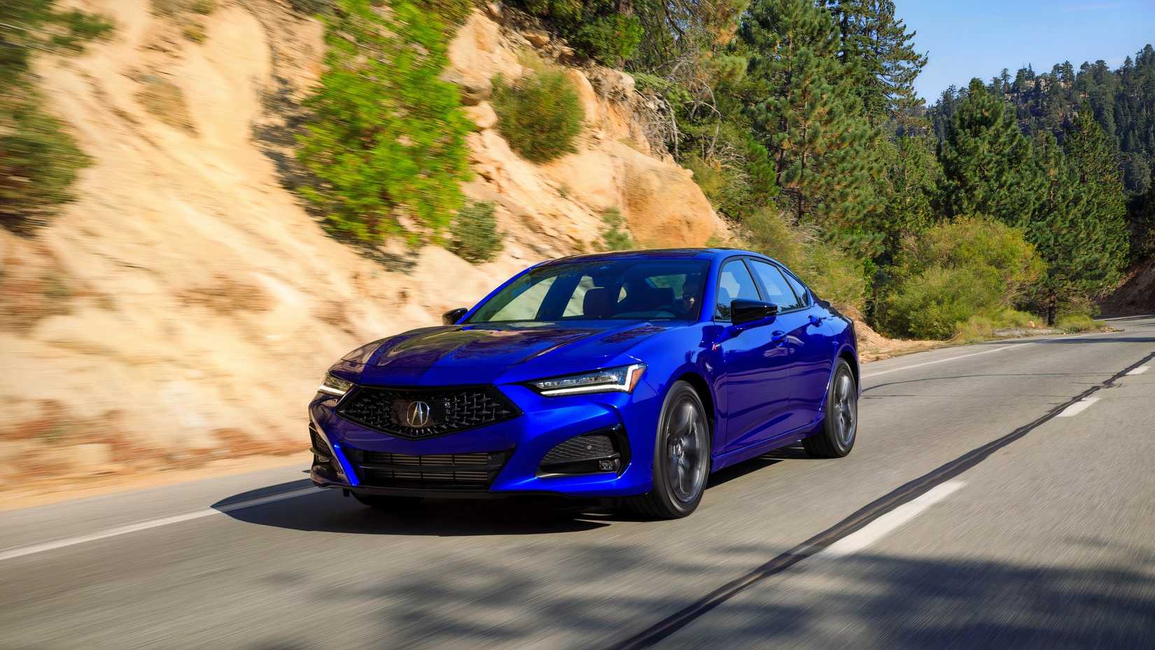 2020 Acura TLX em azul