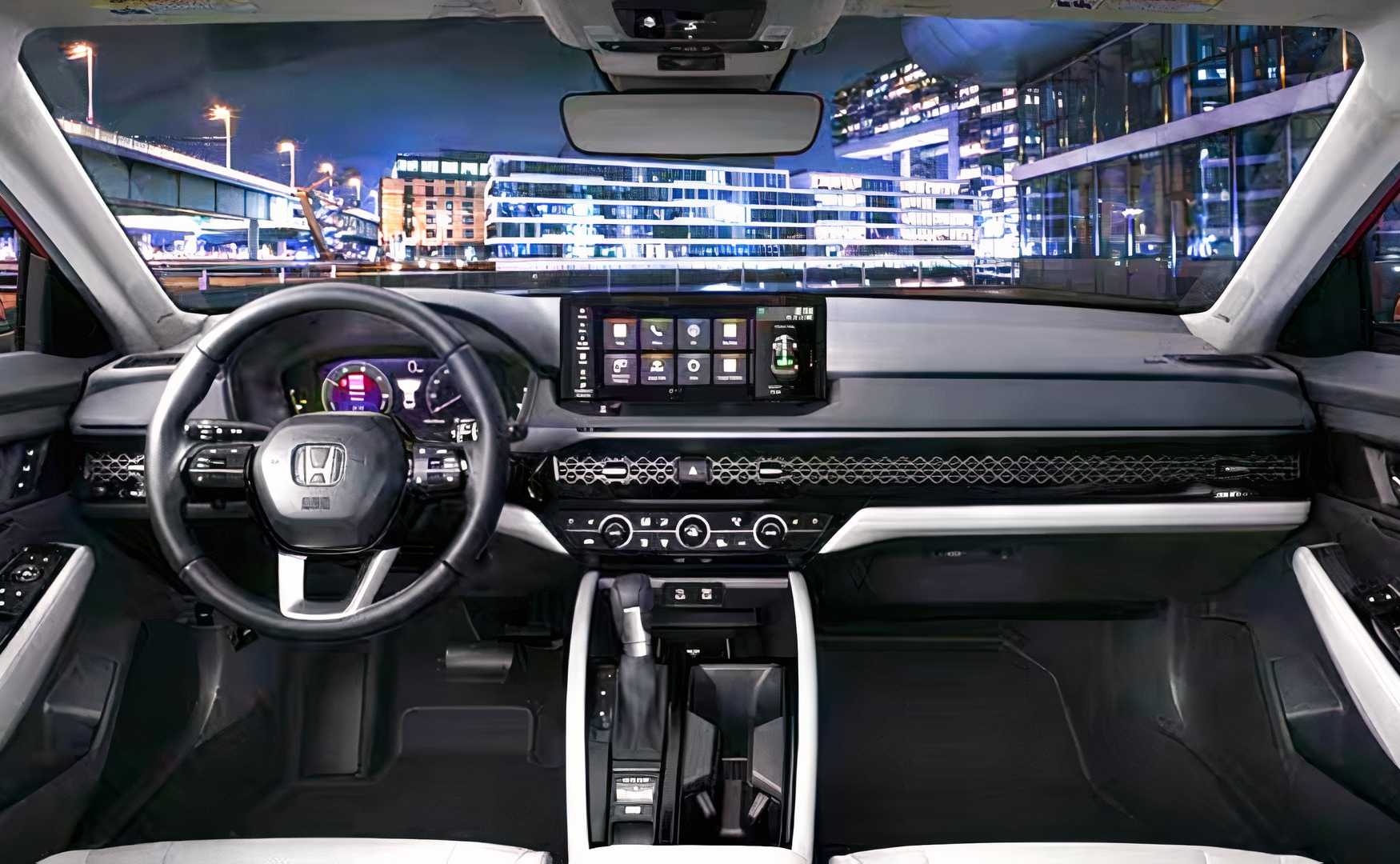 Interior shot of a 2026 Honda Accord showing dash
