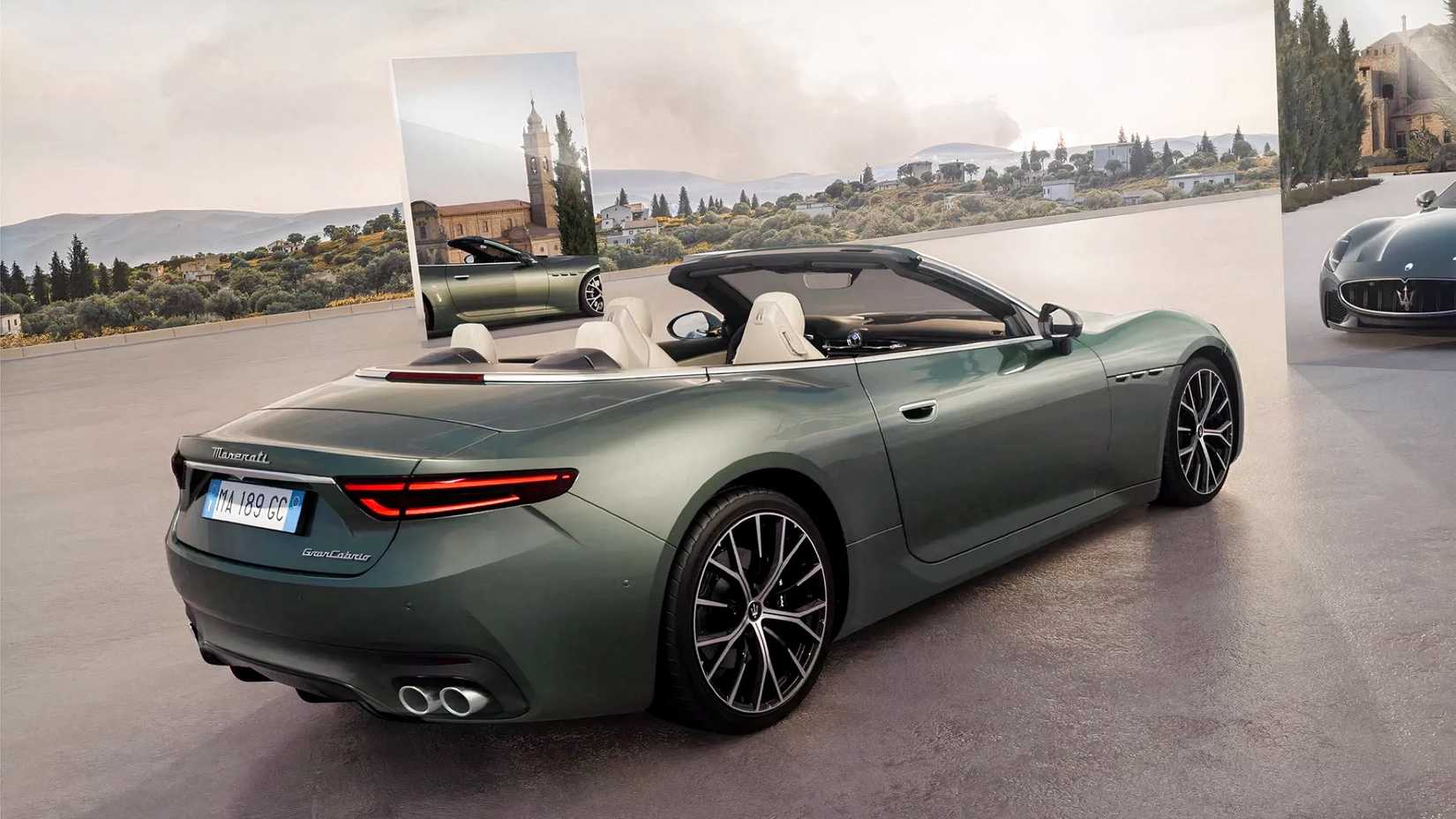 2026 Maserati GranCabrio rear 3/4