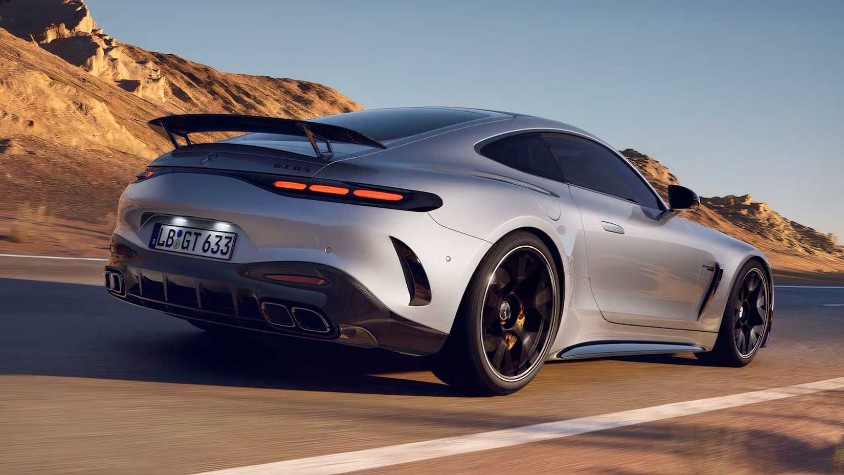 2026 Mercedes-AMG GT Coupe rear 3/4 action
