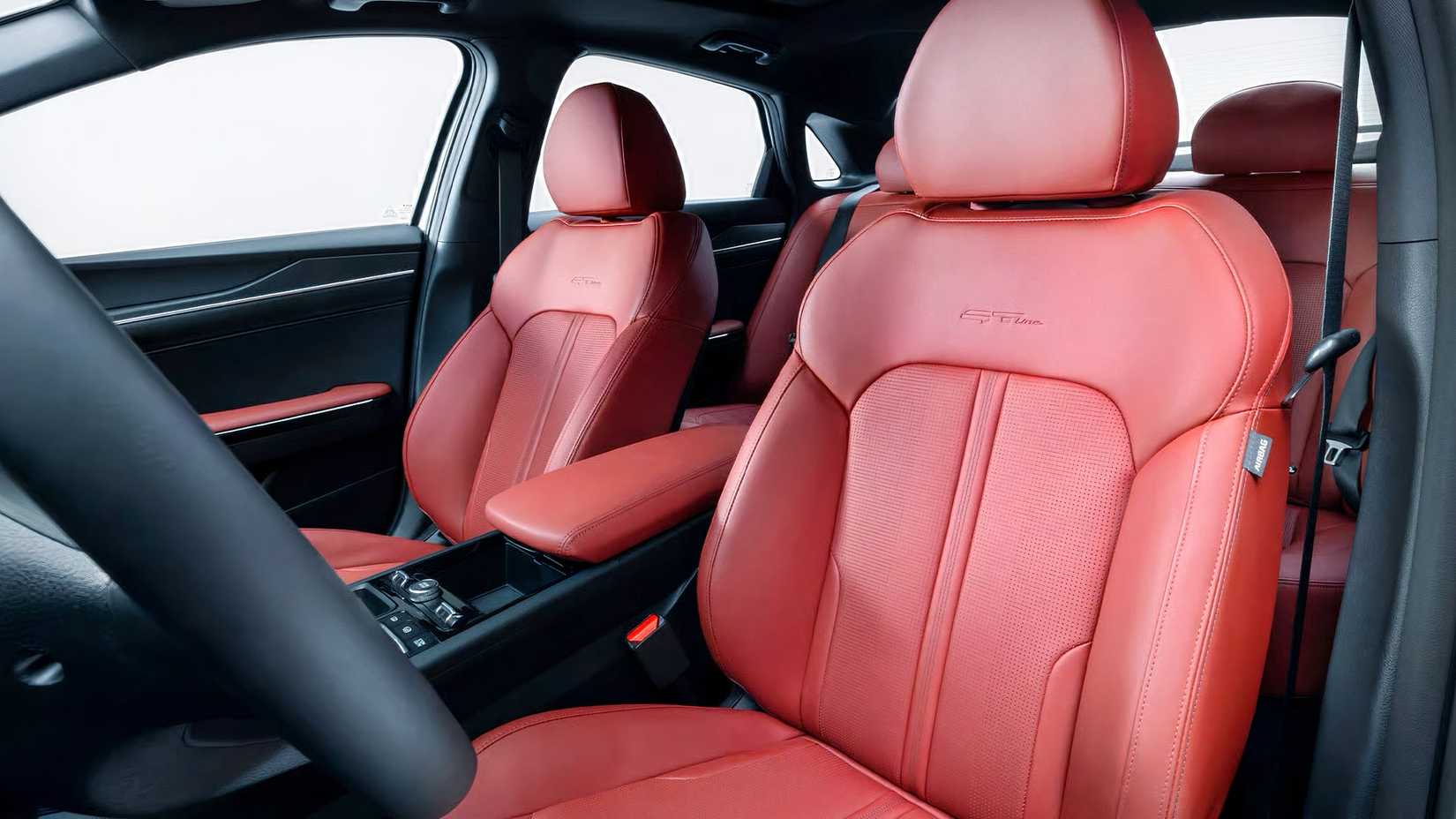 2026 Kia K5 GT interior showing front seats
