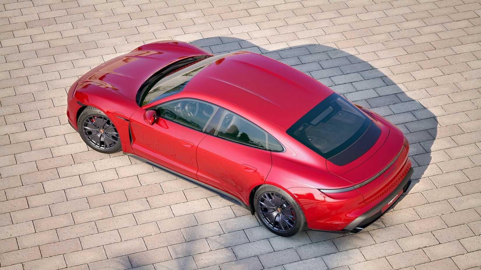 2026 Porsche Taycan GTS rear 3/4