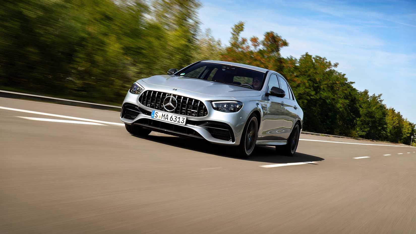 2023 Mercedes-AMG E63 front 3/4