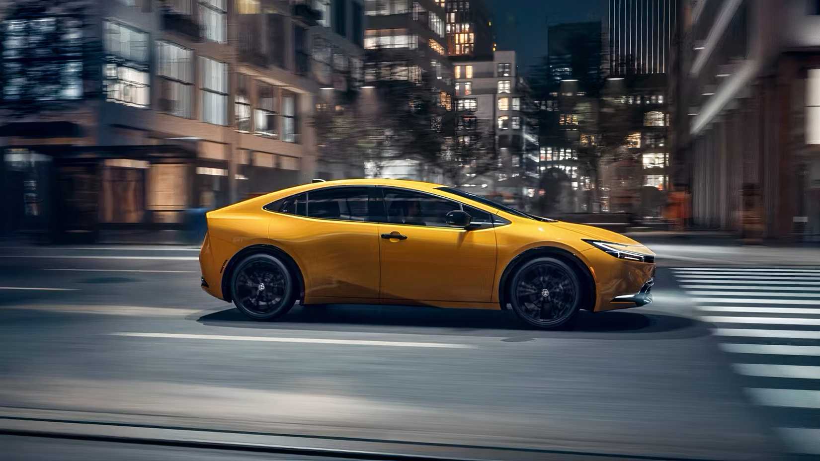 Foto de ação do perfil do Toyota Prius 2026