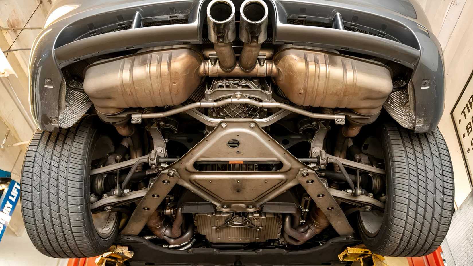 2011 Porsche Cayman underside