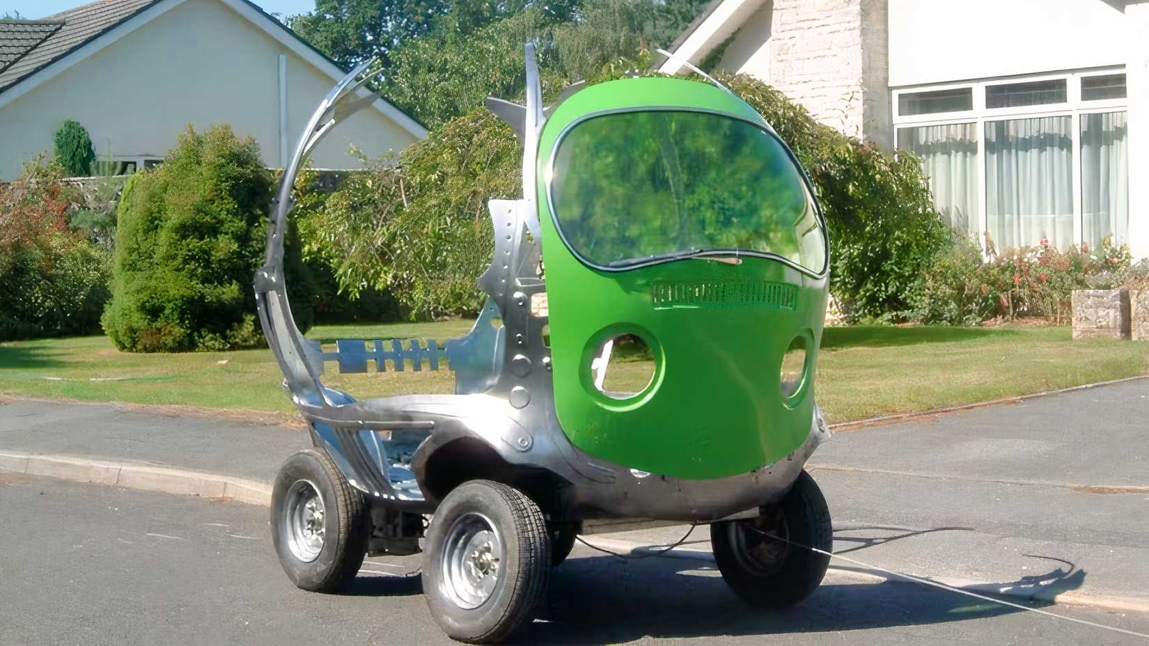 The Pea Car da Birds Eye Commercial frente 3/4