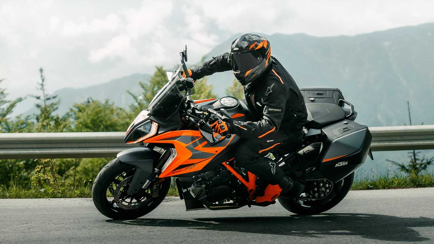 KTM 1290 Super Duke GT in corner shot
