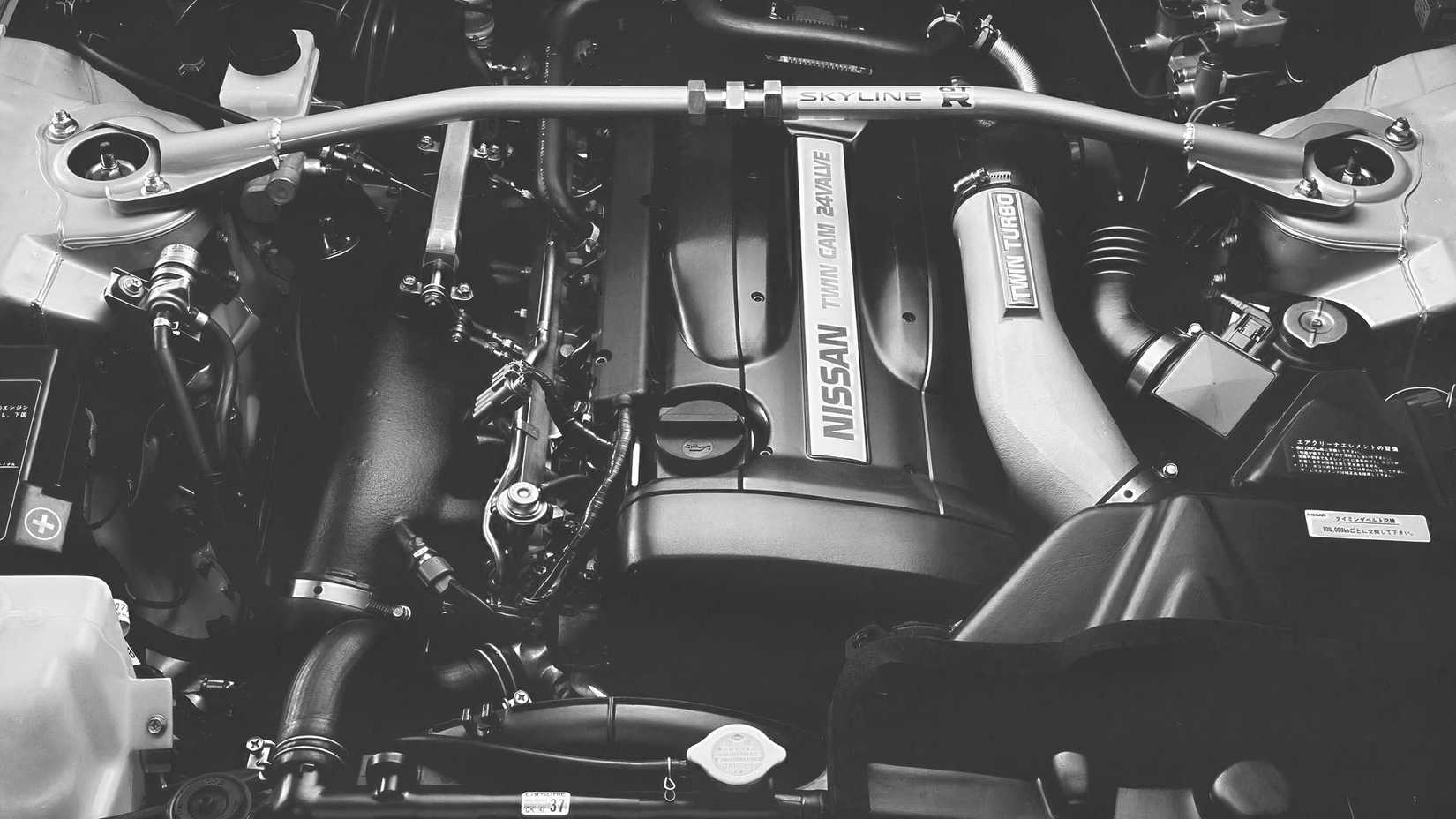 Nissan RB26 heritage classic closeup view